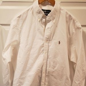 Ralph Lauren Polo shirt, size 161/2, 35 white